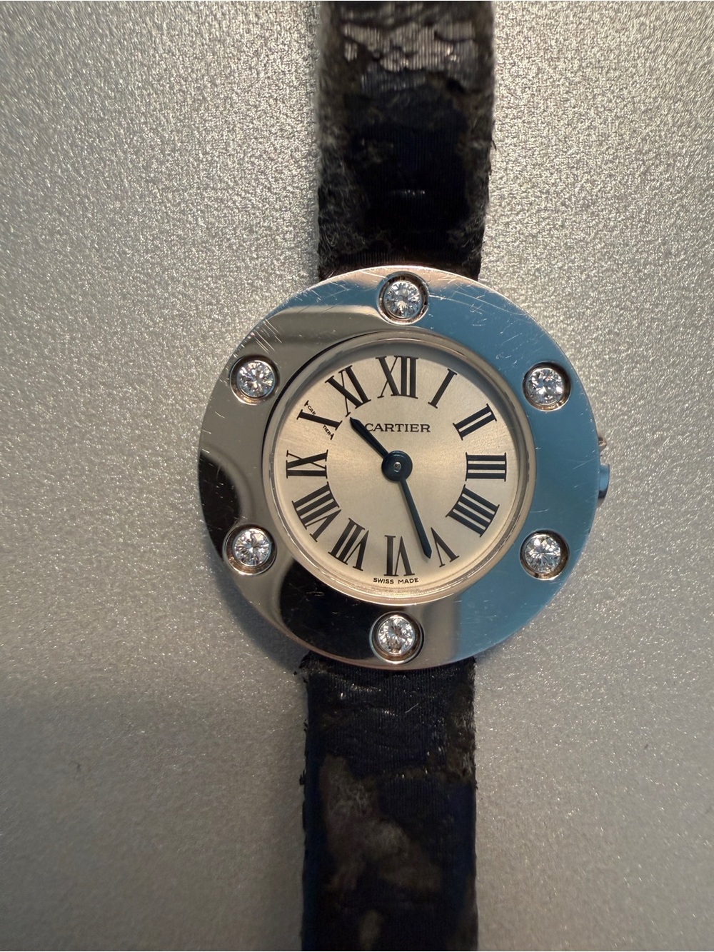 Cartier Love 18K White Gold 6 Diamond Quartz Watch Ref. 2974 23mm - Picture 3 of 13